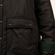Black Waterproof Coat With Pockets