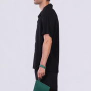 Crinkle Shirt in Black