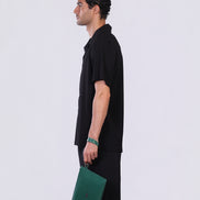 The Crinkle Shirt in Black