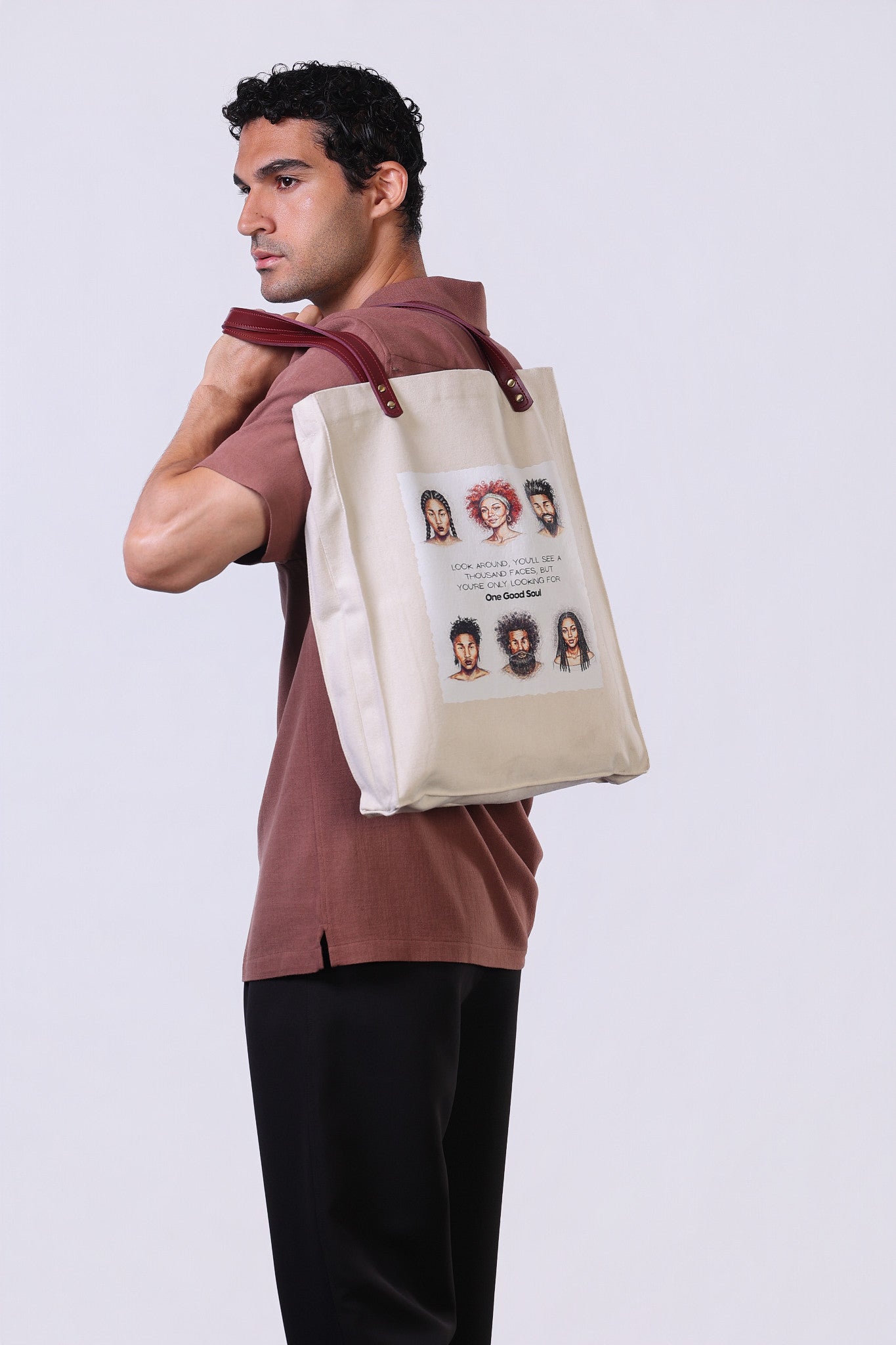 Soul Tote Bag in Beige