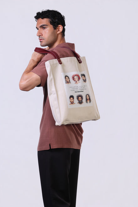 Soul Tote Bag in Beige