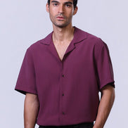 Still Shirt in Burgundy