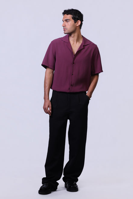 Still Shirt in Burgundy