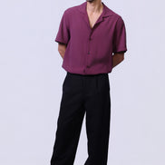 Still Shirt in Burgundy