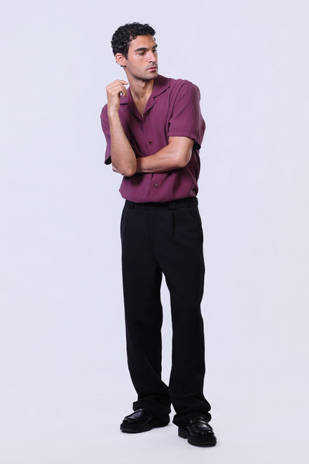 Still Shirt in Burgundy