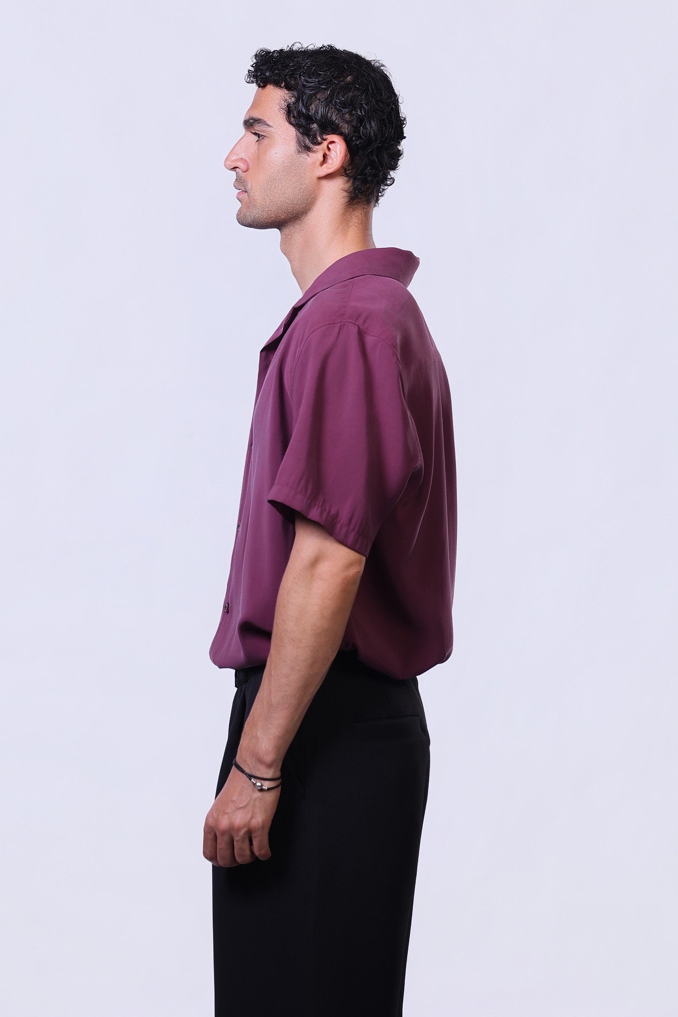 Still Shirt in Burgundy