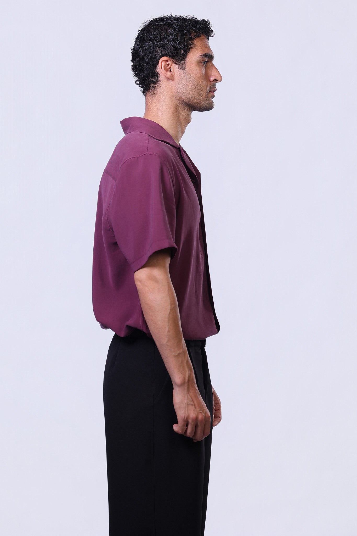 Still Shirt in Burgundy