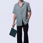 Crinkle Shirt in Mint