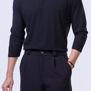 Soul Ribbed Basic in Black - 3/4 Sleeves