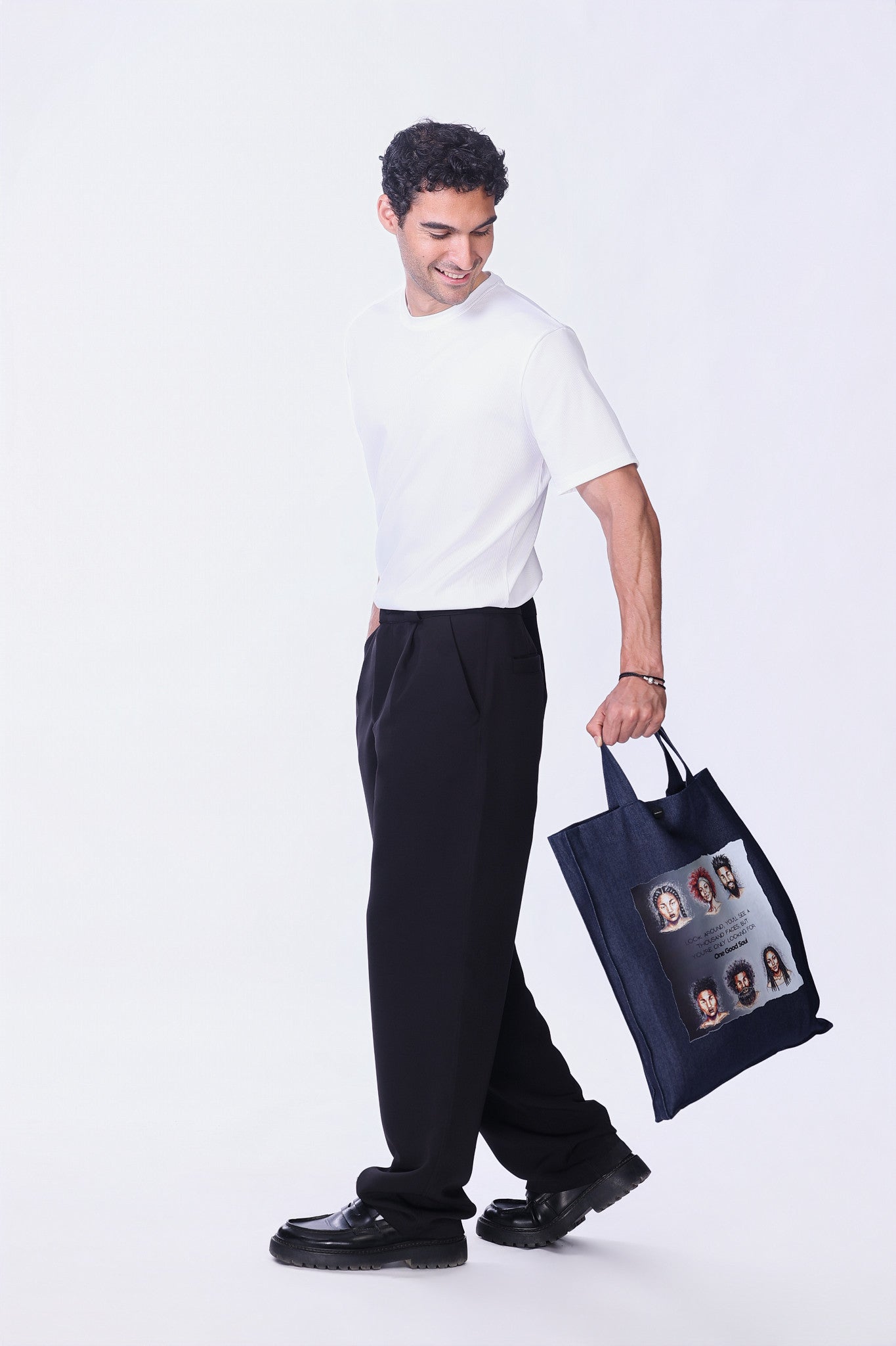 Soul Tote Bag in Denim