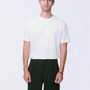 Soul Ribbed Basic in White - Short Sleeves