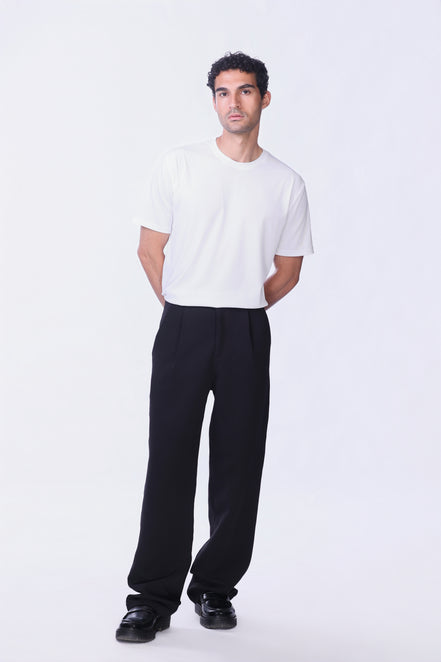 Soul Ribbed Basic in White - Short Sleeves