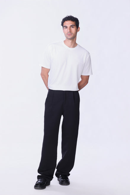 Soul Ribbed Basic in White - Short Sleeves