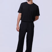 Soul Ribbed Basic in Black - Short Sleeves
