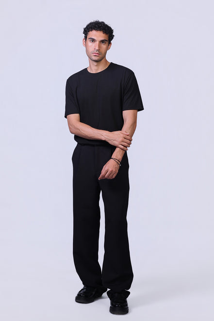 Soul Ribbed Basic in Black - Short Sleeves