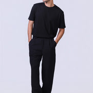 Soul Ribbed Basic in Black - Short Sleeves