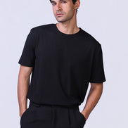Soul Ribbed Basic in Black - Short Sleeves