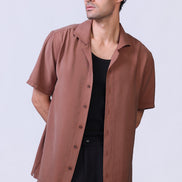 Still Shirt in Burnt Orange