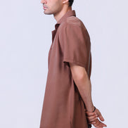 Still Shirt in Burnt Orange