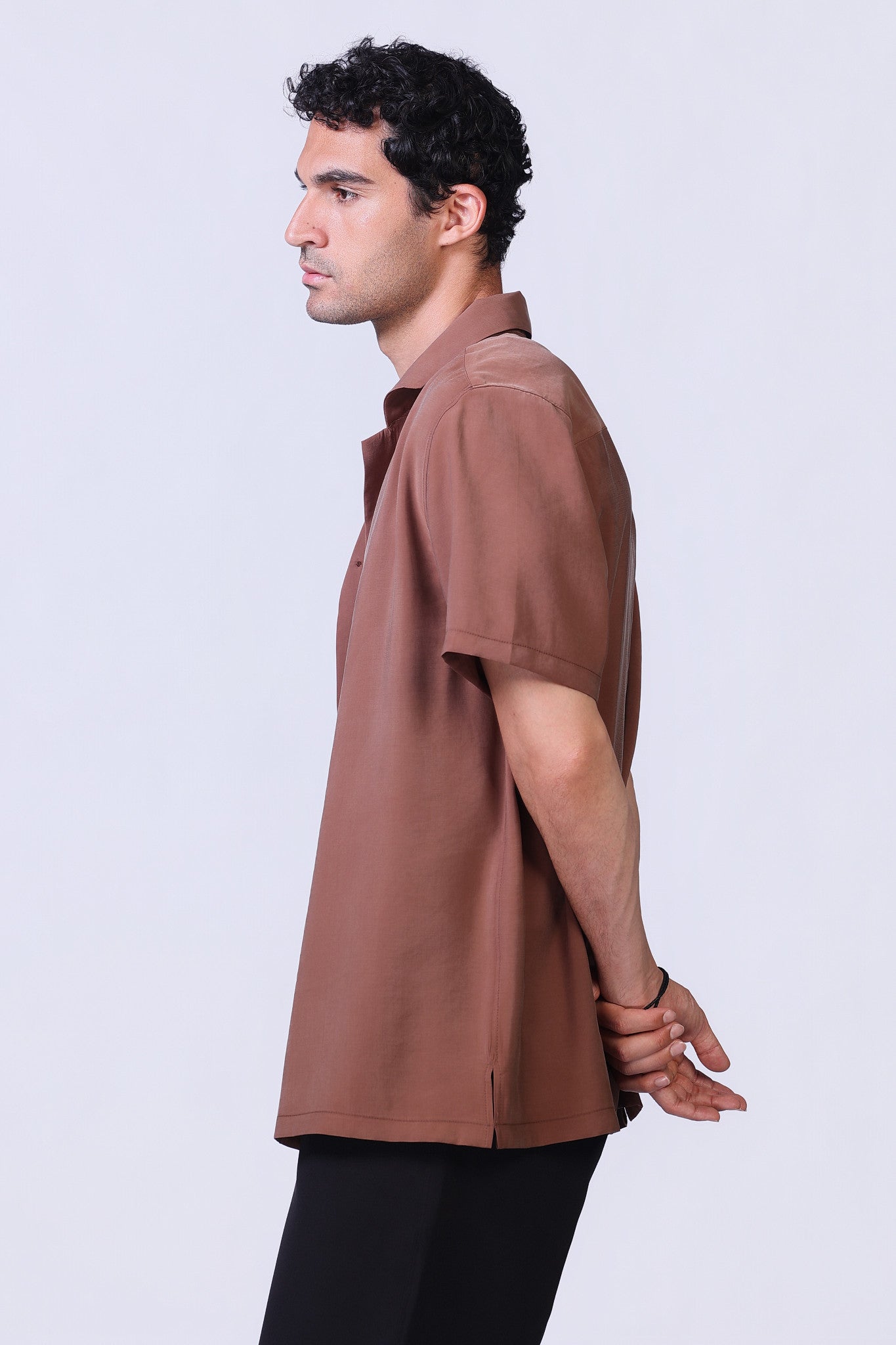 Still Shirt in Burnt Orange