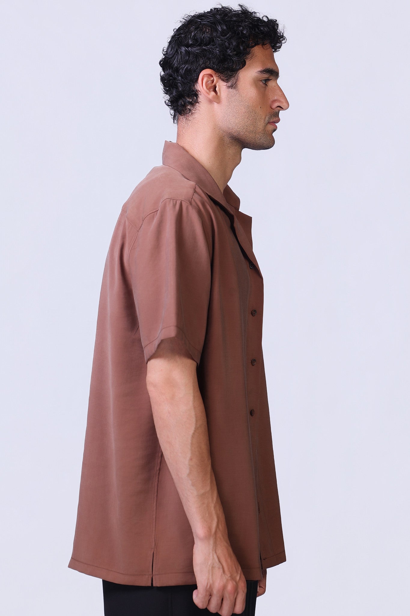 Still Shirt in Burnt Orange