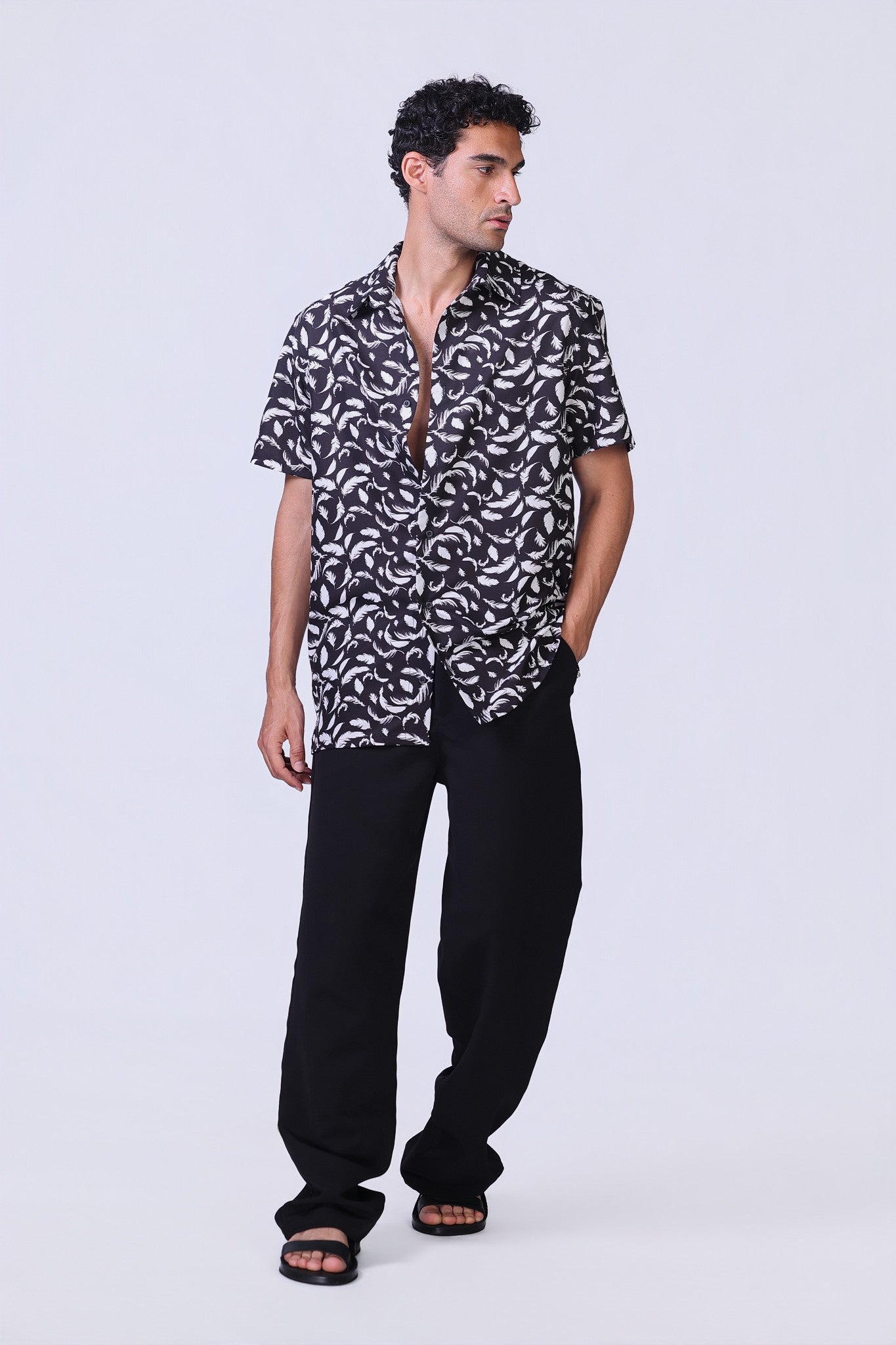 Soul Feather Shirt in Black
