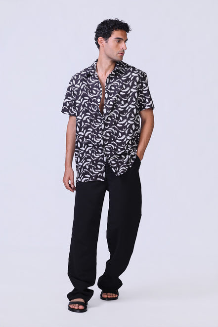 Soul Feather Shirt in Black