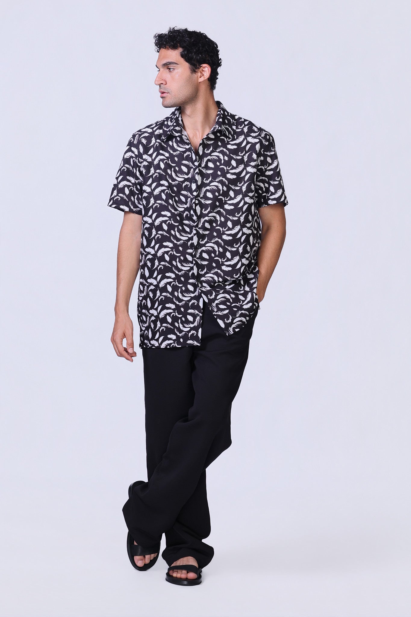 Soul Feather Shirt in Black