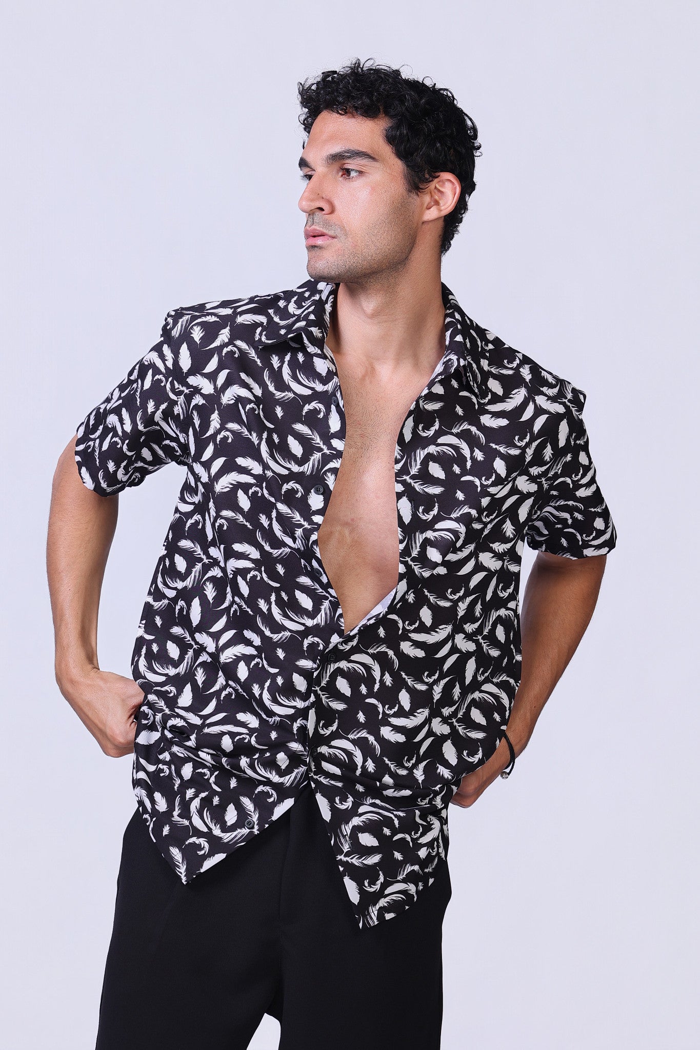 Soul Feather Shirt in Black