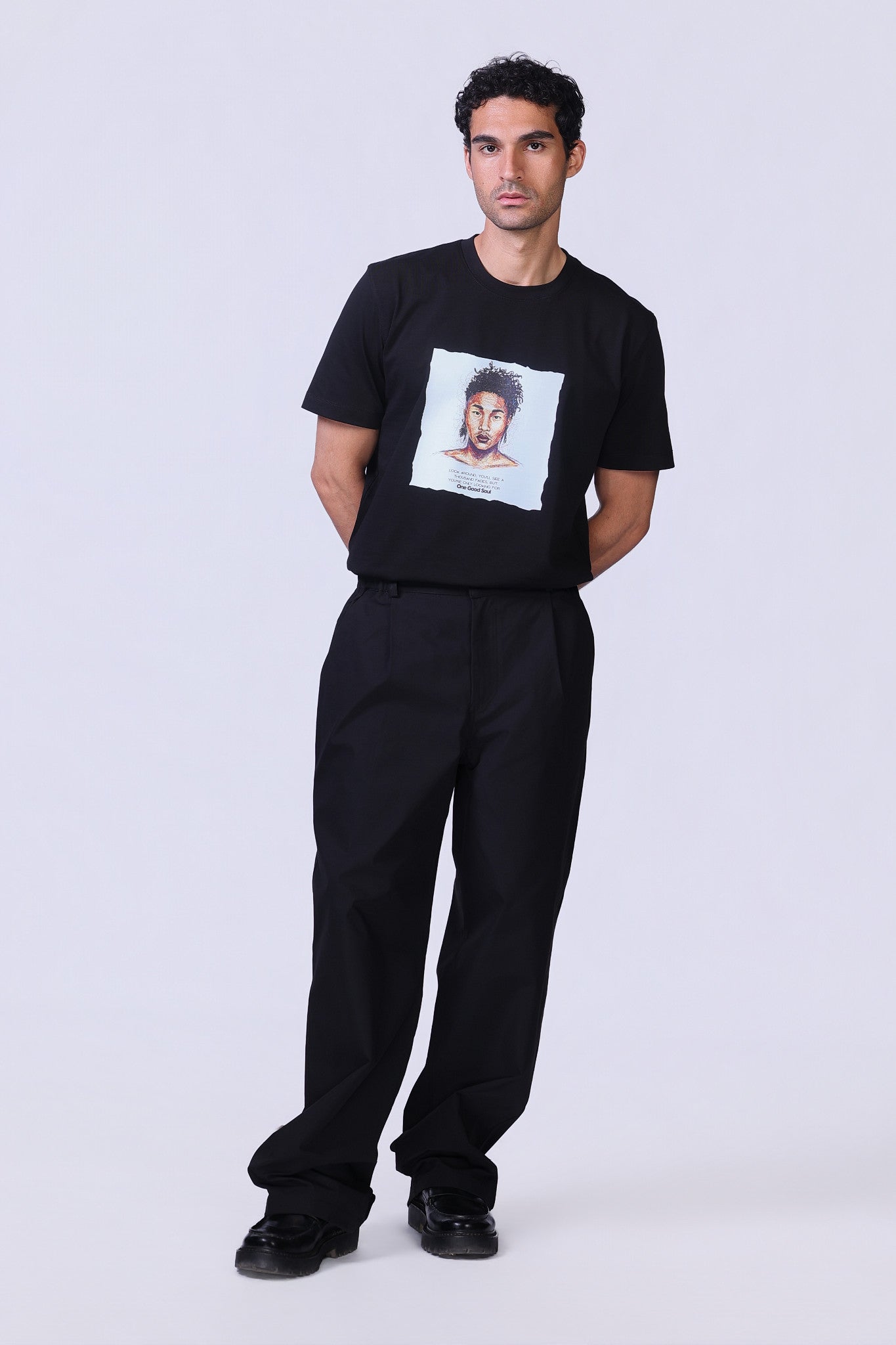 Soul Graphic Tee in Black