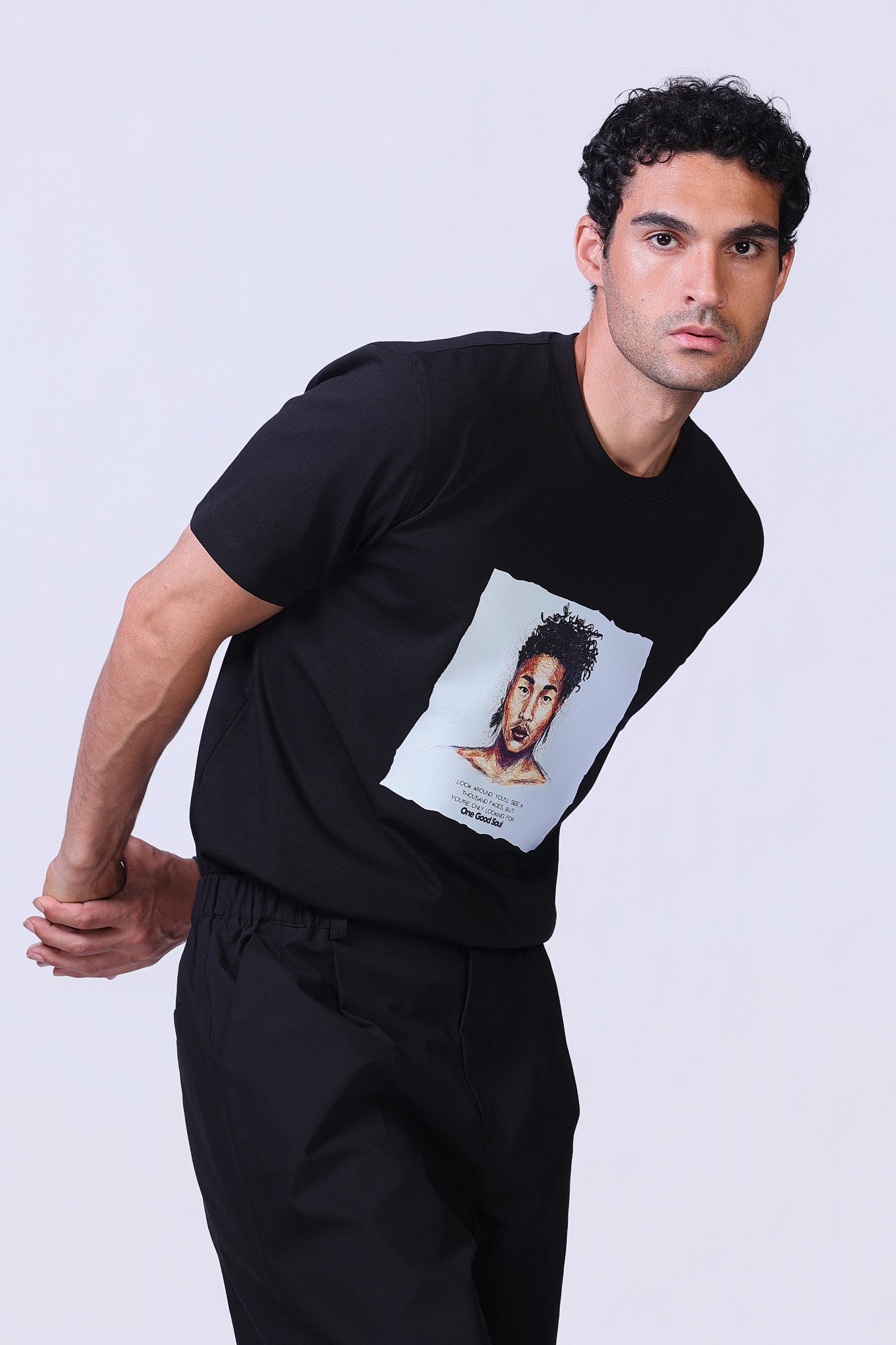 Soul Graphic Tee in Black