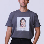 Soul Graphic Tee in Grey