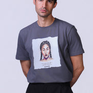 Soul Graphic Tee in Grey