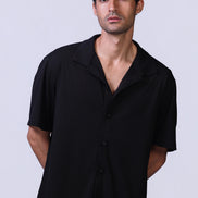 Ribbed Shirt in Black