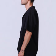 Ribbed Shirt in Black