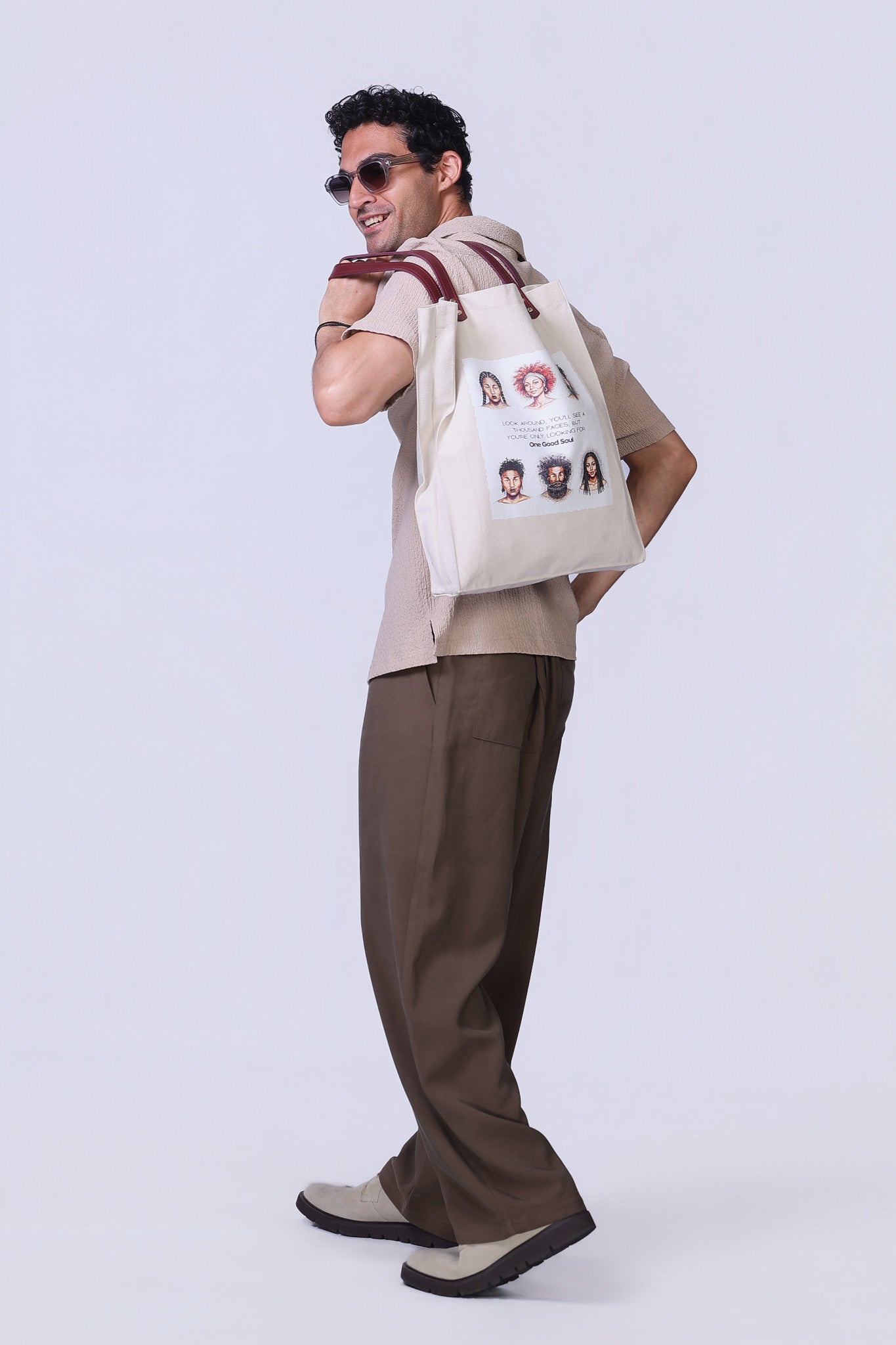 Soul Tote Bag in Beige