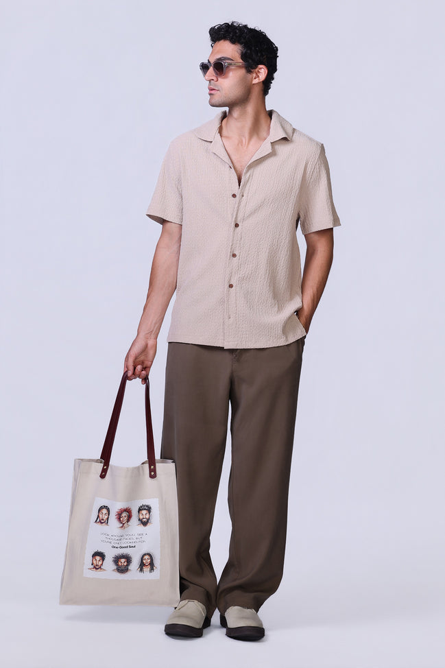 Soul Tote Bag in Beige