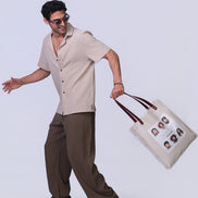 Soul Tote Bag in Beige