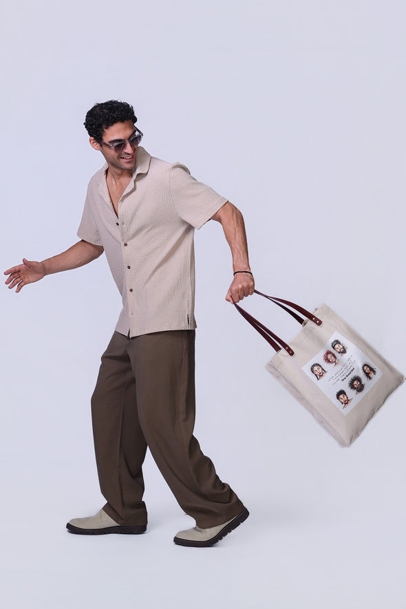 Soul Tote Bag in Beige