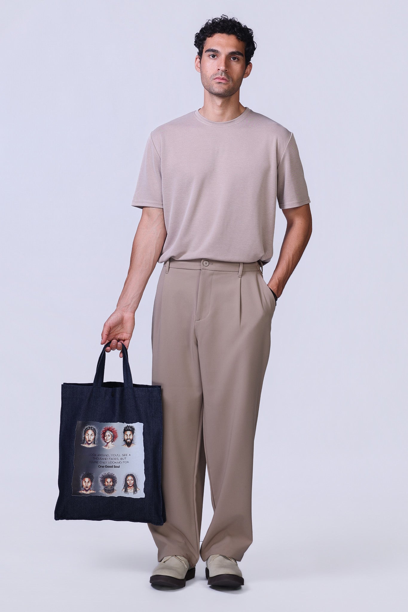 Soul Tote Bag in Denim