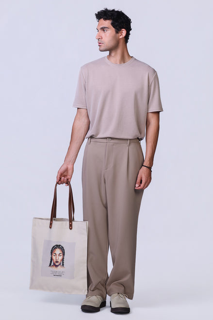 Soul Tote Bag in Beige