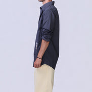 Soul Graphic Waterproof Shirt in Navy