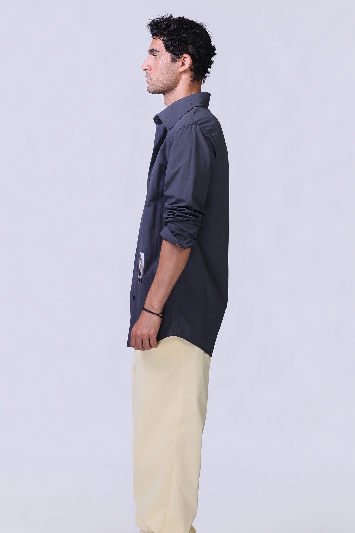 Soul Graphic Waterproof Shirt in Navy