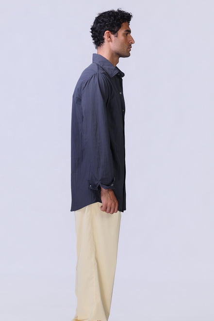 Soul Graphic Waterproof Shirt in Navy