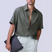 Leather Clutch in Black