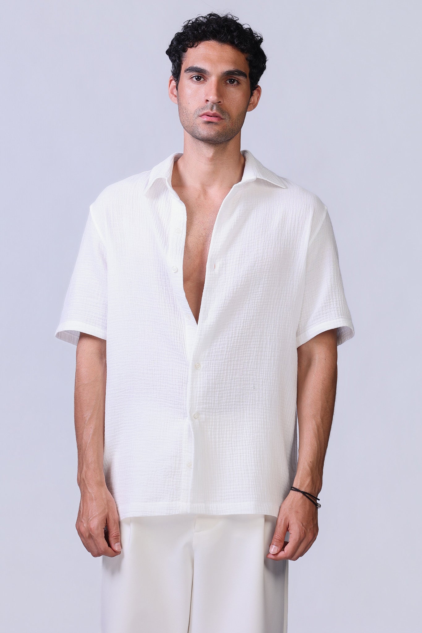 The Bubbly Shirt in White