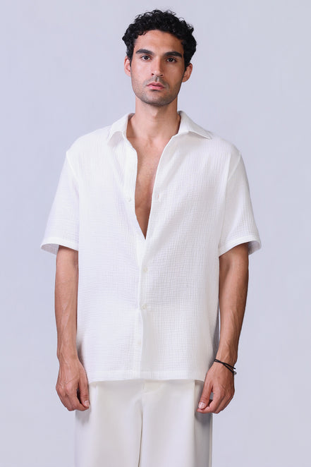 The Bubbly Shirt in White