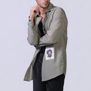 Soul Graphic Waterproof Overshirt in Olive