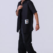 Soul Graphic Waterproof Shirt in Black