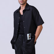 Soul Graphic Waterproof Shirt in Black